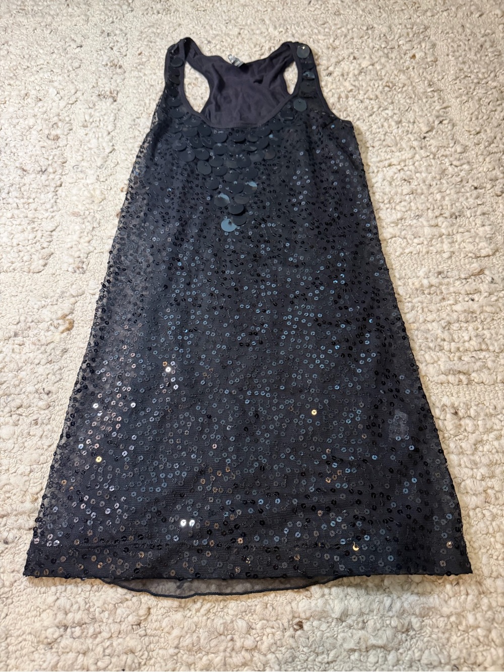 Made in the USA Black Sequin Tunic